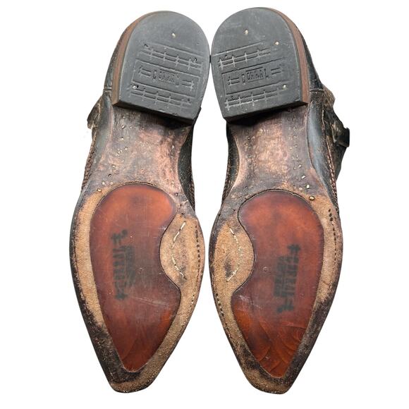 Corral Men’s Brown Wings And Cross Western Cowboy Boots Size US 9.5 D - Picture 9 of 11